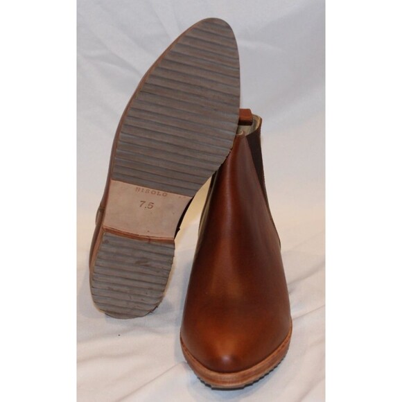 Nisolo Women's Eva Leather Everyday‎ Chelsea Boot Brandy NEW $228 - Picture 8 of 8
